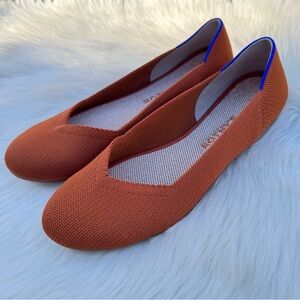 Rothy's The Flat Slip On Flats Comfort Shoes Tortoise Shell Sole Size 8